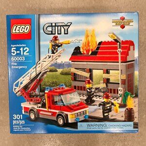 LEGO City FIRE EMERGENCY 60003 Sealed NIB Retired